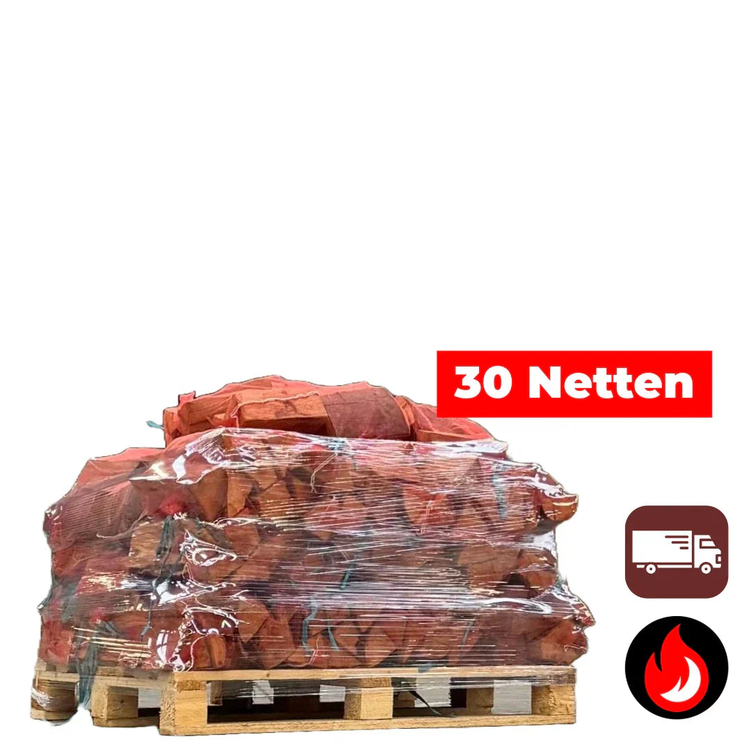 30 Zakken Eiken Haardhout 22L