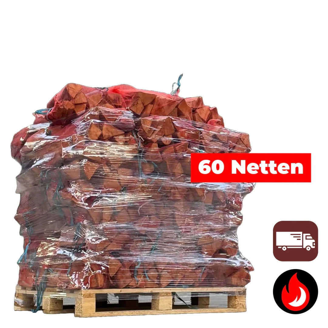 60 Zakken Haagbeuk Haardhout 22L