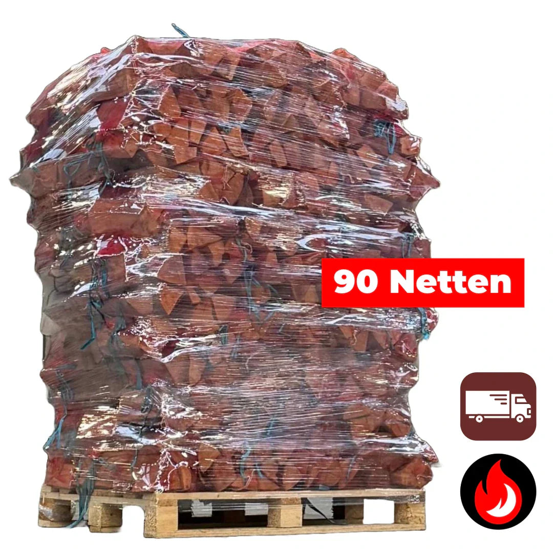 90 Zakken Haagbeuk Haardhout 22L