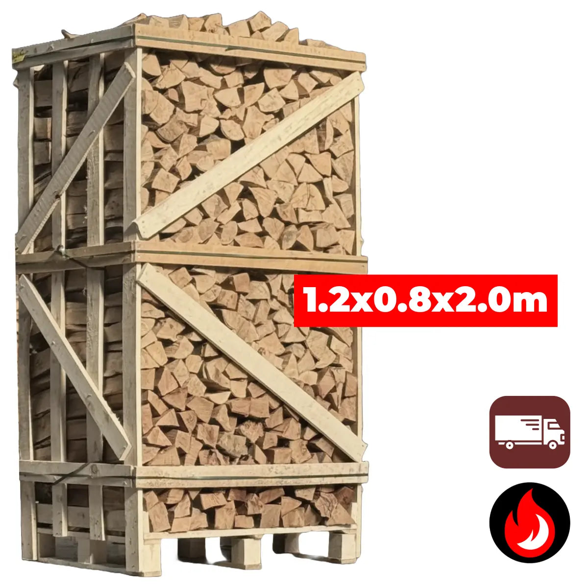 Grote Pallet Beuken/Berken Haardhout Mix